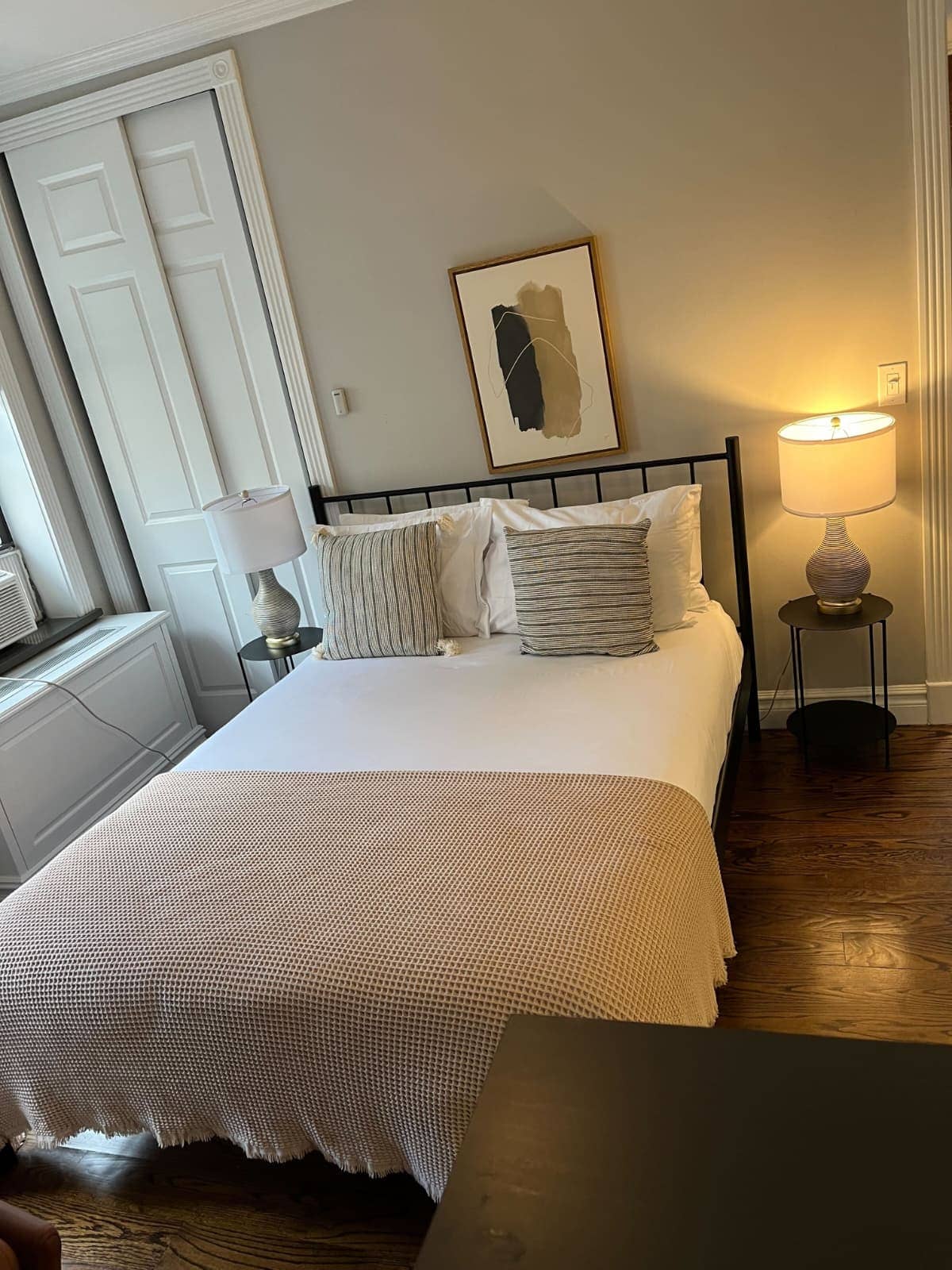 Cozy bedroom cleaning